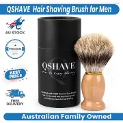QSHAVE 100% Best Original Pure Badger Hair Shaving Brush Handmade for Men use AU