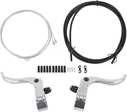 Cycle Brake Cable Set, Aluminum Alloy Stainless Steel Shifter Housing Kit with S Clips End Caps, 323g Brake Line Replacement for Mountain Road Cycles