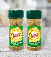 2 Dash Salt-Free Table Blend Seasoning Blend ~ No MSG~2.5oz Each