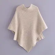 [XENITE] Loose Shawl Pullover Cloak Womens Tassel Capes and Ponchos Plus Size Jersers Women Crochet Tops Clothing Femme