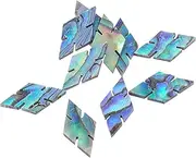 Musiclily Pro 14.5mm Natural Paua Abalone Shell Diamonds Snowflake Guitar Fretboard Inlay Dots (Set of 10)