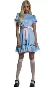 LICENSED THE TWIN'S DRESS THE SHINING ADULT 1980S FANCY DRESS HALLOWEEN COSTUME