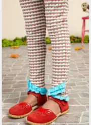 MATILDA JANE Once Upon A Time Illusion leggings Ruffles Pants Size 4 NWT In Bag