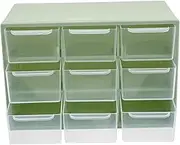 WEKADRIN Box Mini Drawer Cabinet Green Drawer Drawer Organizer Tray Plastic Ornament Organizer