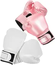 Toyvian 2 Pairs Boxing Gloves Men Protection Gloves Boxing Mittens Youth Portable Mitts for Kids Training Sparring Thai