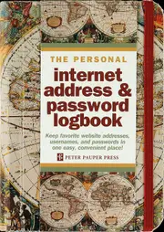 Peter Pauper Press The Personal Internet Address & Password Logbook World 319074