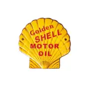 Golden Shell Motor Oil Clam Cast Iron Sign 17.cm #62485