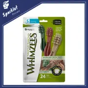 WHIMZEES Natural Daily Dental Toothbrush Chews For Adult Small Dog 24 Packs
