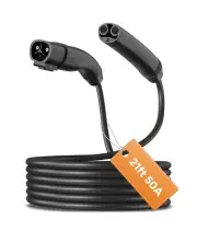 21/30/40ft NACS Extension Cord, Up to 50A 240V Without Drops in Power,Compati...