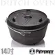 【德國 Petromax】Dutch Oven 免開鍋_14吋深型鑄鐵荷蘭鍋(有腳) 煎鍋 烤鍋 湯鍋 燒烤盤/FT12