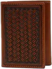 TOOLED TRI-FOLD WALLET BY NOCONA