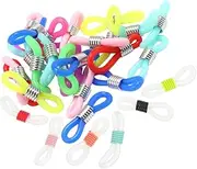 [BESTYASH] 100pcs Glasses Chain Ends Eyeglass Connectors Multi Color Mask Strap Accessories Non Slip Design for Sunglasses and Eyewear Use