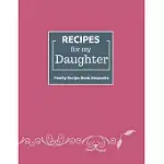 RECIPES FOR MY DAUGHTER-IN-LAW: A FAMILY RECIPE BOOK KEEPSAKE JOURNAL WITH GLOSSY COVER