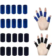 GYWHOOFT Finger protector,20 PCS Finger Brace Boating Finger Sleeves Finger Protectors Finger Sleeves Support Sports Finger Cots Finger Support Finger Sleeve for Elastic Finger Sleeve