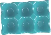 GLEAVI 6 Ceramic Egg Containers Serving Tray Kitchen Egg Tray Fresh Egg Storage Cardboard Eggs Acrylic Egg Holder Food Egg Holder for Fridge Egg Storage Container Ceramics with Cover