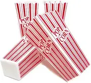 Playscene Popcorn Containers, Plastic Red & White Classic Movie Popcorn Containers, by (4, Red & White)