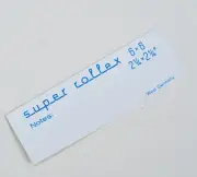 Linhof 6x6 Super Rollex film back Original Replacement Name Badge Unused Spare