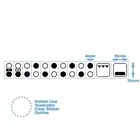 2 Hob Stove Cooktop Adhesive Oven Sticker Label Electric Induction Gas Cook Top