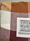 Adairs Vintage Washed Linen Quilt Cover Set In Colourful Tones/king Extra Long