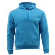 Adult Men's Unisex Basic Plain Hoodie - Aqua