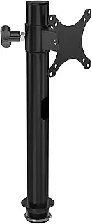 VERSADESK Heavy Duty Steel Single Monitor Stand with Height Adjustable Arm, Desk Mount up to 32 Inch Computer Monitor Screen, 360 Degree Rotation, VESA Compatible, Durable Arm Holds up to 22lbs, Black