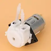 Hose Dosing Pump Labordosier Pump 12 V Dosing for the Chemical Analysis Aquarium Laboratory DIY Inflatable Pipe Head Hose, Various and Accessories (2 * 4 White)