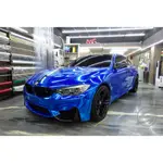 BMW M4 F82 全車貼膜電鍍藍色 電鍍貼膜 電鍍紅色 電鍍銀色 電鍍金色 汽車包膜 M2 M3 M5 M6