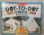 Melissa & Doug MD9104 ABC 123 Dot-Dot Coloring Pad - Wild Animals ~ Sealed
