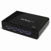 StarTech ST4300USB3 interface hub USB 3.2 Gen 1 (3.1 Gen 1) Type-B 5000 Mbit/s Black