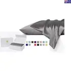 Crown Set of 2 Mulberry Silk Standard Pillowcases Grey