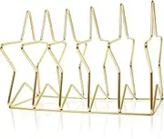 Yardenfun Star File Holder Desk Organizer Creative Desktop Magazine Rack for Home Office Capacity Storage for Books Files Elegant Design