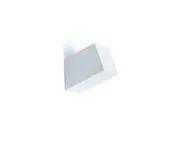 (White Square Column) - A.B Crew Minimalist Design Decorative Wall Mounted Wooden Coat Hook Hat Hanger(White Square Column)