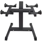 VEVOR Adjustable Dumbbell Stand, Home Fitness Rack and Stand with Media Rack,...