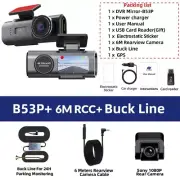 Dash Cam 4K GPS WIFI APP 24H Night Vision Mini 2 Lens Dashcam