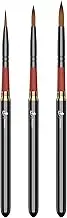 Travel Watercolor Brushes, YIHUALE 3pcs Travel Artist Painting Brushes, Detachable Portable Travel Watercolor Set, Sable Paint Brushes Perfect for Watercolor Acrylics Gouache Ink Painting (Wood)