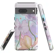 For Google Pixel 7 Case Tough Protective Cover Watercolour Floral
