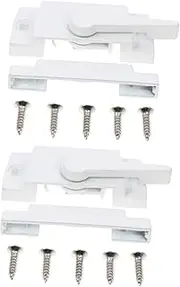 FIXOSHEE 2Sets Security Window Sash Locks Zinc Alloy Cam Sash Locks for Sliding Windows Easy Installation Theft Locks for Enhanced Home Safety and Protection
