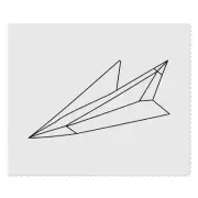 2 x 'paper plane' Microfibre Lens / Glasses Cleaning Cloths (LC00023741)