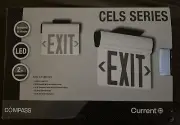 COMPASS CELS2GNE LED EXIT SIGN CELS SERIES TRADE SELECT GREEN LETTERS