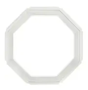 TAFCO WINDOWS 24 in. x 24 in. Fixed Octagon Geometric Vinyl Insulated Window