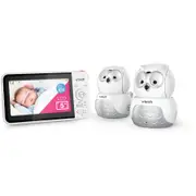 VTech BM5550-OWLN 5" 2-Camera Full Colour Pan & Tilt Video & Audio Monitor**
