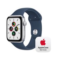 Apple Watch SE GPS, 44mm Silver Aluminium Case with Abyss Blue Sport Band