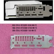 For Asus ROG-STRIX-RTX3090-O24G-WHITE I/O Shield BackPlates Blende Bracket