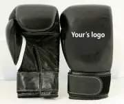 New Custom Made Leather Boxing Gloves Any " Reg " Logo or Name