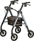 NOVA Medical Products Star DX Heavy Duty Bariatric Rollator Walker with Extra Wi