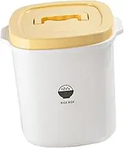 Ipetboom 1Set Airtight Rice Container Sealed Grains Box with Measuring Cup Kitchen Storage for Rice Flour and Cereal Stylish and Space Saving Design