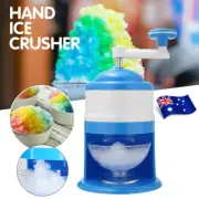 Manual Ice Shaver Crusher Shredding Hand Crank Snow Cone Maker Machine