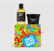 LUSH jingle all the way shower gel and shower jelly christmas gift set