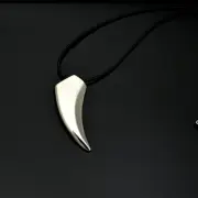 Stainless Steel Wolf / Bear Tooth Necklace Mens Necklace Courage Tribal
