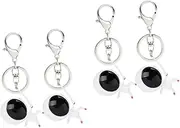 [SHERCHPRY] 4 Pcs Fencing Keychain Mini Key Rings Fencing Pendants Keychains for Women Purse Keychains Key Decors Key Chains Sports Key Rings Fencing Keyrings Aesthetic Keychain Metal Keychain